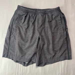 Lululemon Men's Lined Shorts Atheltic Activewear Gym Gray Size XL Worn Flaws.